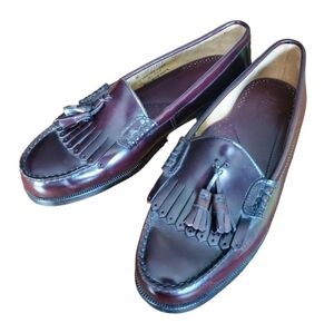 Men's Bass tassel wine loafers 10M